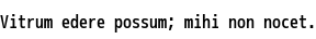 Specimen for M+ 1m medium (Latin script).