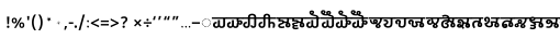 Specimen for Noto Sans Gunjala Gondi Semibold (Latin script).