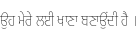 Specimen for Noto Sans Gurmukhi Condensed Thin (Gurmukhi script).