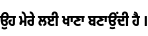Specimen for Noto Sans Gurmukhi ExtraCondensed ExtraBold (Gurmukhi script).
