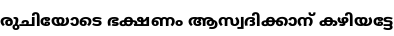 Specimen for Noto Sans Malayalam ExtraBold (Malayalam script).