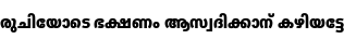 Specimen for Noto Sans Malayalam ExtraCondensed Black (Malayalam script).