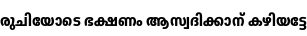 Specimen for Noto Sans Malayalam ExtraCondensed ExtraBold (Malayalam script).