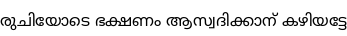 Specimen for Noto Sans Malayalam Regular (Malayalam script).