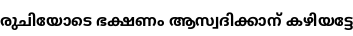 Specimen for Noto Sans Malayalam SemiCondensed Bold (Malayalam script).