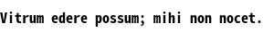 Specimen for Noto Sans Mono CJK JP Bold (Latin script).