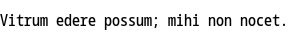 Specimen for Noto Sans Mono ExtraCondensed Medium (Latin script).