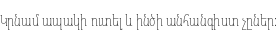 Specimen for Noto Serif Armenian ExtraCondensed Thin (Armenian script).