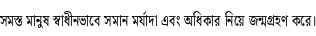 Specimen for Noto Serif Bengali ExtraCondensed (Bengali script).