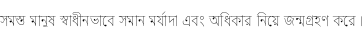 Specimen for Noto Serif Bengali SemiCondensed Thin (Bengali script).