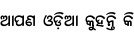 Specimen for Noto Serif Oriya SemiBold (Oriya script).