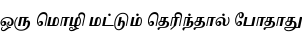 Specimen for Noto Serif Tamil Slanted Condensed Bold (Tamil script).