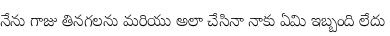 Specimen for Noto Serif Telugu Light (Telugu script).