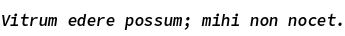 Specimen for Office Code Pro Medium Italic (Latin script).