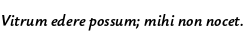 Specimen for Ysabeau Infant Bold Italic (Latin script).