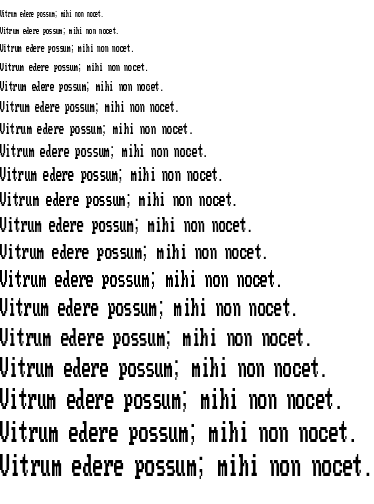 Specimen for Ac437 Verite 8x8-2y Regular (Latin script).