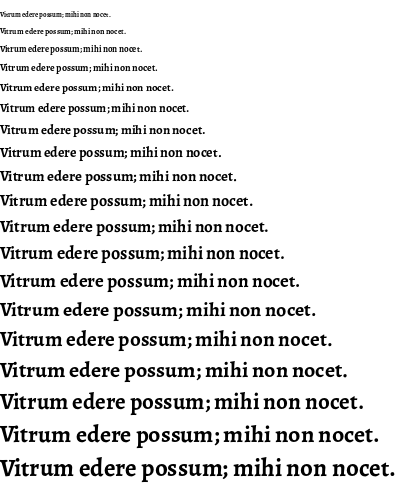 Specimen for Alegreya Bold (Latin script).