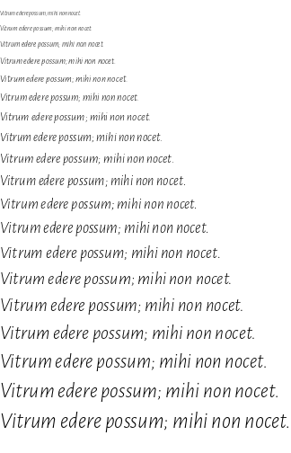 Specimen for Alegreya Sans Light Italic (Latin script).