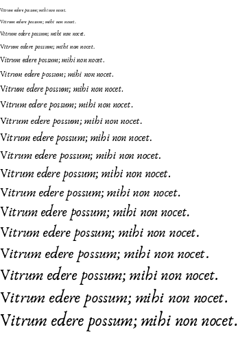 Specimen for Anaktoria Regular (Latin script).