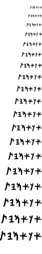 Specimen for Aramaic VIIBCE VIIBCE (Imperial_Aramaic script).