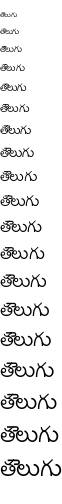 Specimen for Autonym Regular (Telugu script).