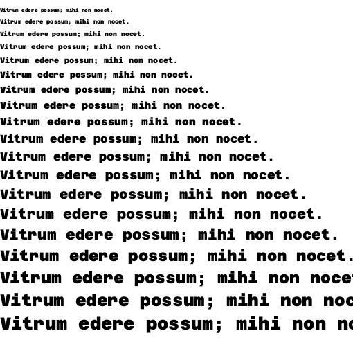 Specimen for Azeret Mono Black (Latin script).