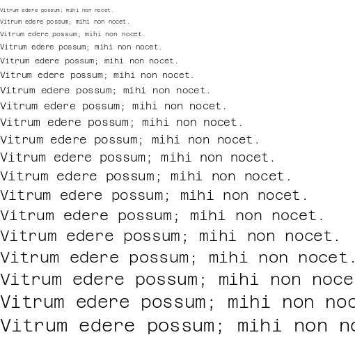 Specimen for Azeret Mono ExtraLight (Latin script).