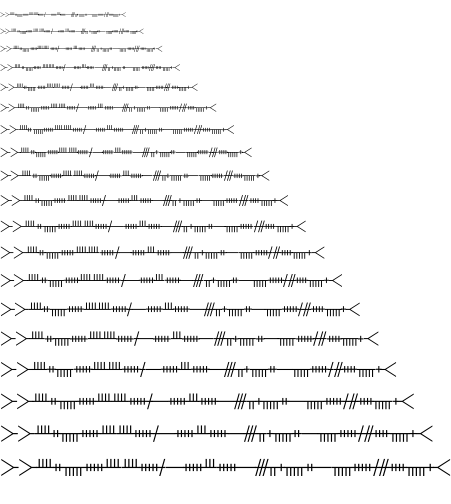 Specimen for BabelStone Ogham Regular (Ogham script).