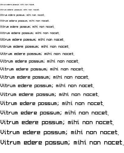 Specimen for Bandal Regular (Latin script).