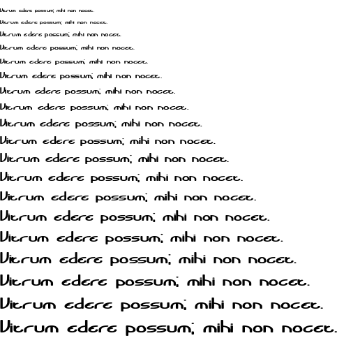 Specimen for Bendable BRK Regular (Latin script).