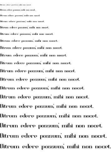 Specimen for Blackoninaut BRK Normal (Latin script).