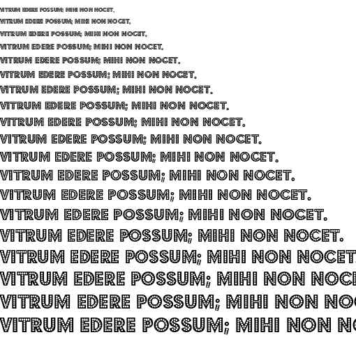 Specimen for Budmo Jiggler Regular (Latin script).