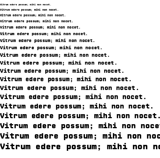 Specimen for CPMono_v07 Black (Latin script).