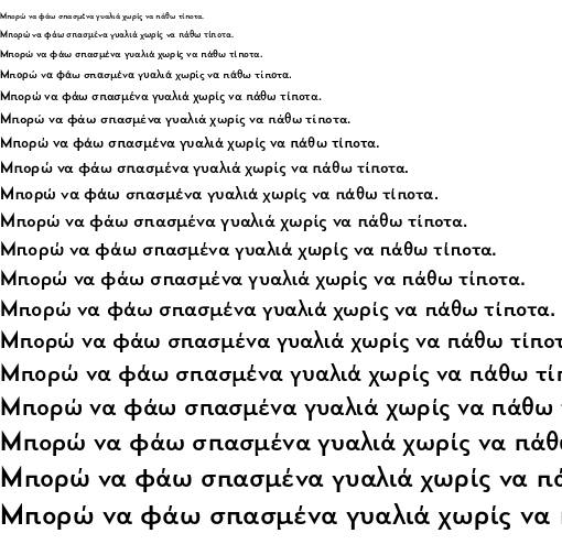 Specimen for Canada 1500 Bold (Greek script).