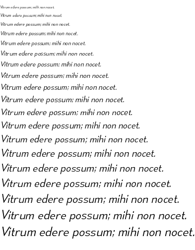 Specimen for Canada 1500 Light Italic (Latin script).