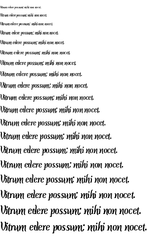 Specimen for Colourbars Regular (Latin script).