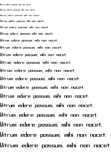 Specimen for Compliant Confuse 1s BRK Normal (Latin script).