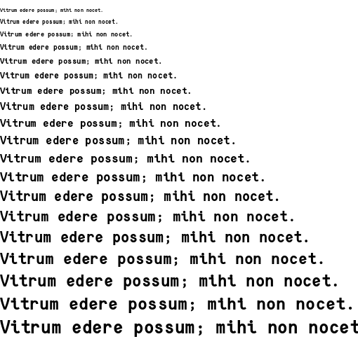 Specimen for Consola Mono Bold (Latin script).