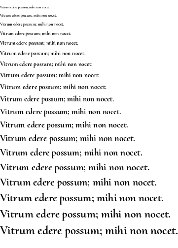 Specimen for Cormorant Upright Bold (Latin script).