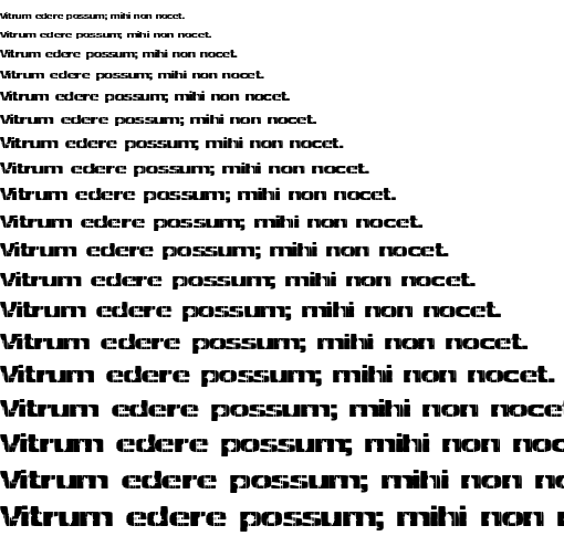 Specimen for Decrepit BRK Regular (Latin script).