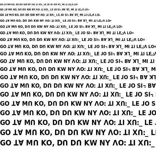 Specimen for DejaVu Sans Condensed Bold (Lisu script).