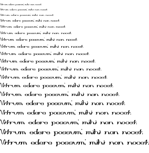 Specimen for Draggle BRK Regular (Latin script).