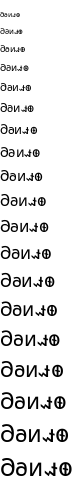 Specimen for Droid Sans Fallback Regular (Deseret script).