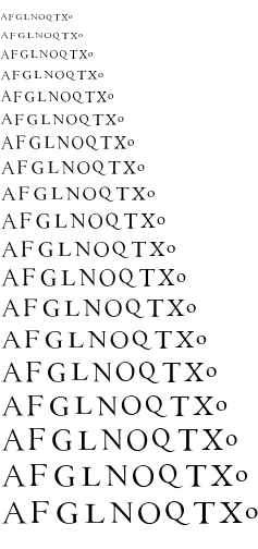 Specimen for EB Garamond Initials Fill2 Regular ( script).