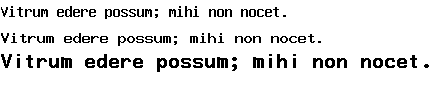 Specimen for ETL fixed Bold (Latin script).