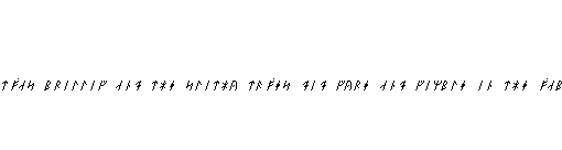Specimen for Efont Fixed Italic (Runic script).