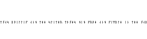 Specimen for Efont Fixed Regular (Runic script).