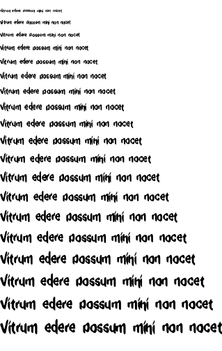 Specimen for Exaggerate BRK Regular (Latin script).