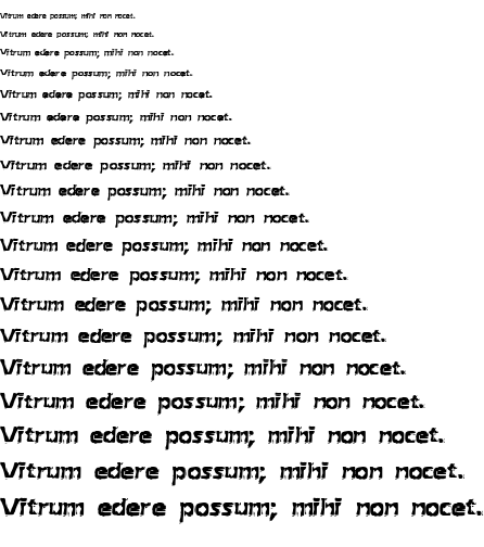 Specimen for Extraction BRK Regular (Latin script).