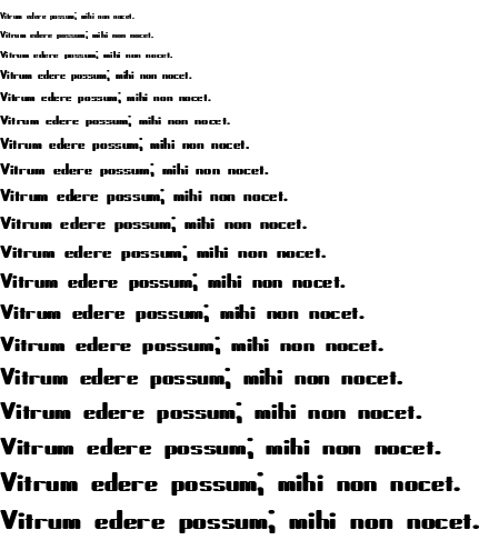 Specimen for Forcible BRK Regular (Latin script).